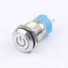 12MM Metal Pushbutton Switch with LED Halo Waterproof Latching Momentary Pushbutton