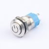 12MM Metal Pushbutton Switch with LED Halo Waterproof Latching Momentary Pushbutton