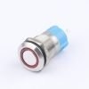 12MM Metal Pushbutton Switch with LED Halo Ring Waterproof Latching Momentary Pushbutton