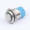 16MM LIGHTLESS METAL PUSH BUTTON SWITCH waterproof keypad self-locking self-recovery high head flat head ring light button