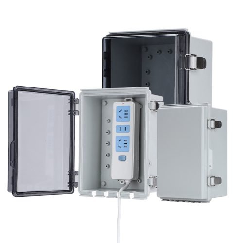 Waterproof Socket Box Outdoor Extension Cord Outdoor Waterproof Plug Plug Box Cord Protector Plastic Junction Box for Power Socket Electric Vehicle Charging Water Pump Controller Waterproof Plug Box