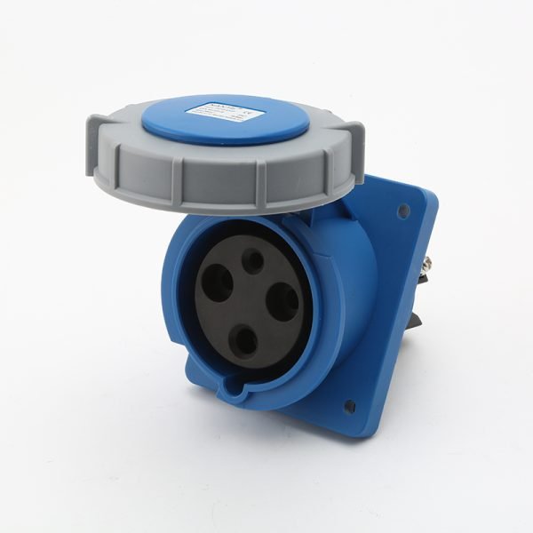 Flanged Socket 3P63A/3P125A IP67 Industrial Waterproof Concealed Socket FNP2-433F/FNP2-443F
