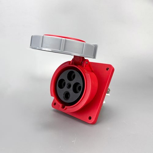 Flanged Socket 4P63A/4P125A IP67 Industrial Waterproof Concealed Socket FNP2-434F/FNP2-444F