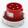 Flanged Plug 5P16A/5P32A IP67 Industrial Waterproof Concealed Plug FNP2-515F/FNP2-525F