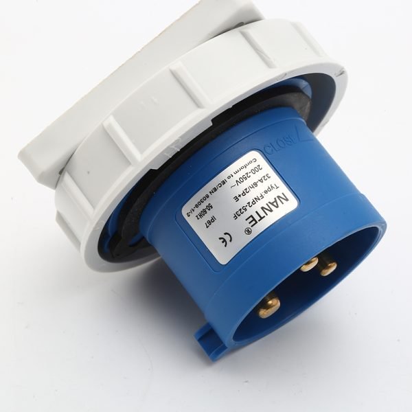 Flanged Plug 3P16A/3P32A IP67 Industrial Waterproof Concealed Plug FNP2-513F/FNP2-523F