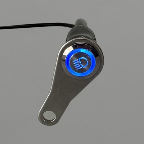 A-15 type Lights Latching Straight Single Hole Motorcycle Lights Pushbutton Switch 16MM Voltage 12-24V Current Amp 15A